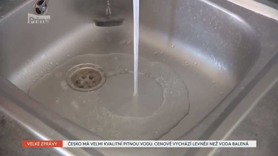 18.02. 2020 VELKÉ ZPRÁVY: ČESKO MÁ VELMI KVALITNÍ PITNOU VODU. CENOVĚ VYCHÁZÍ LEVNĚJI, NEŽ VODA BALENÁ